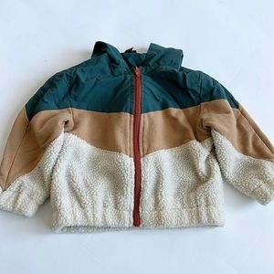 Toddler Boy Colorblock Sherpa Jacket
